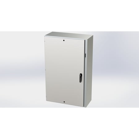 Saginaw Control & Engineering 3 Point Latch Electrical Enclosures, 60 in H, 16 in D, 37.38 in W, NEMA 3R, 4, 4X, 12, 13 SCE-60XEL3716SSLP
